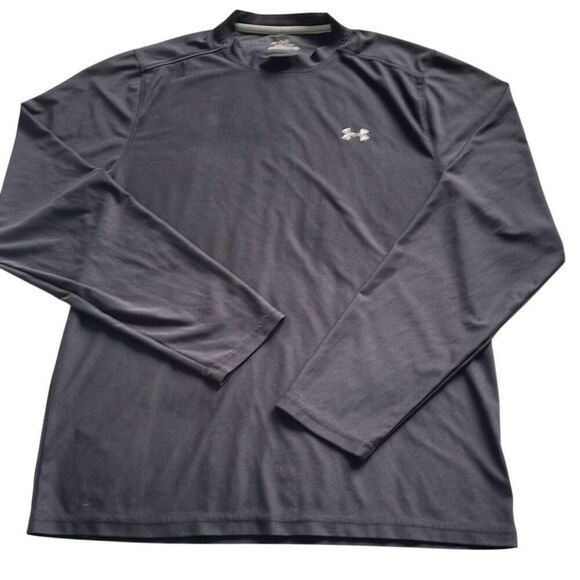 EUC Under Armour Black Long Sleeve Loose Fit HeatGear Top - Size Small Men’s - Picture 1 of 5